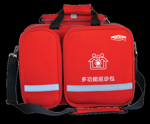 Durable Multifunction Itinerant Bag , Red Doctor Itinerant Emergency Bag